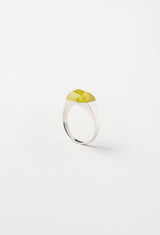 【一点もの】Canary Tourmaline Mini Rock Ring Crystal