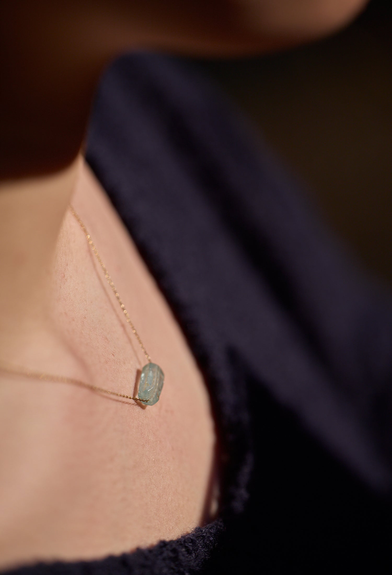 bororo Aquamarine Necklace