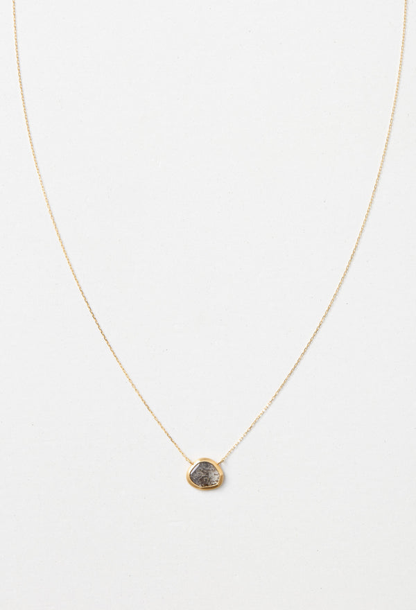 [一点もの] Sliced Diamond Necklace