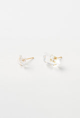 Diamond Quartz Pierced Earring / L