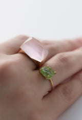 Rose Quartz Rock Ring Crystal