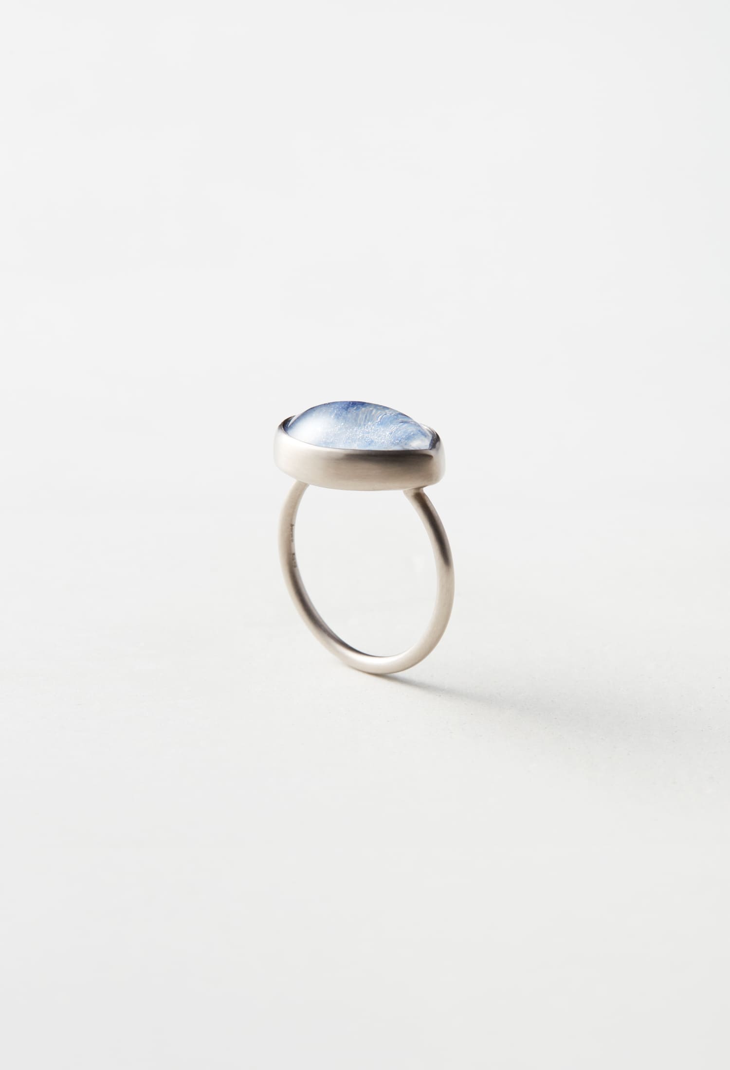 [一点もの] Dumortierite in Quartz Gem Ring