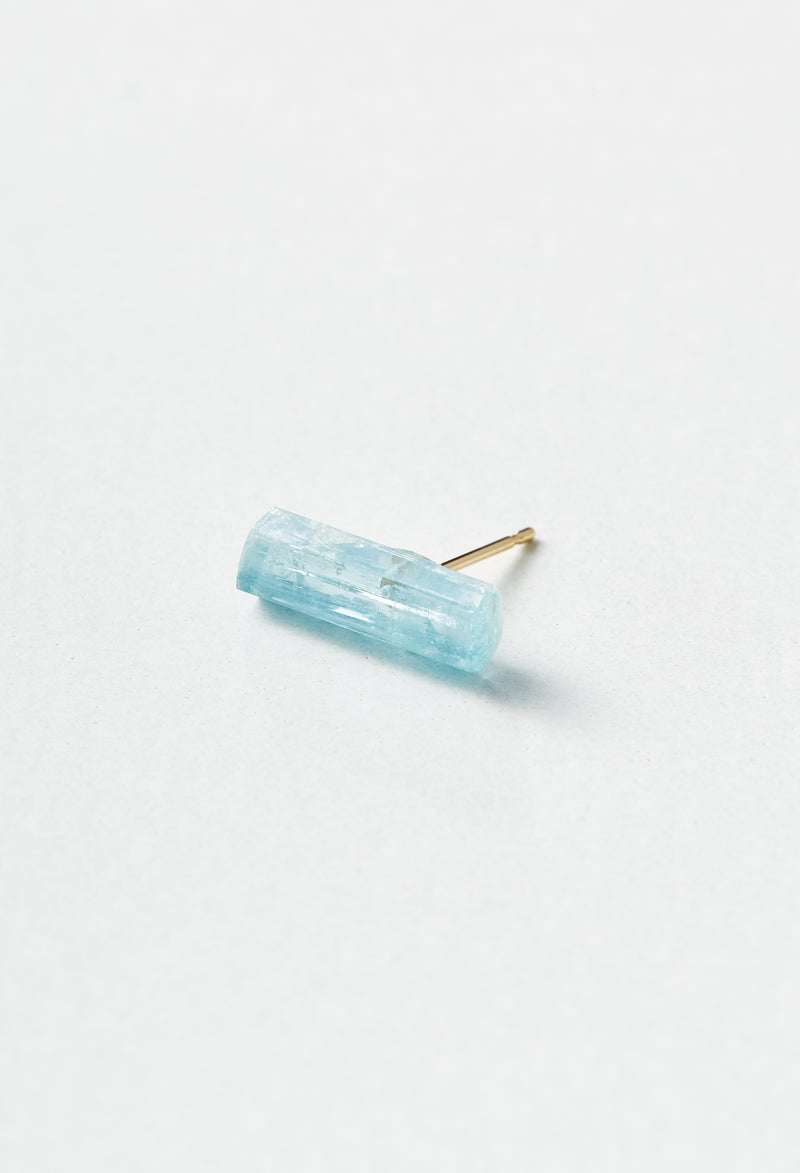 Aquamarine Long Pierced Earring