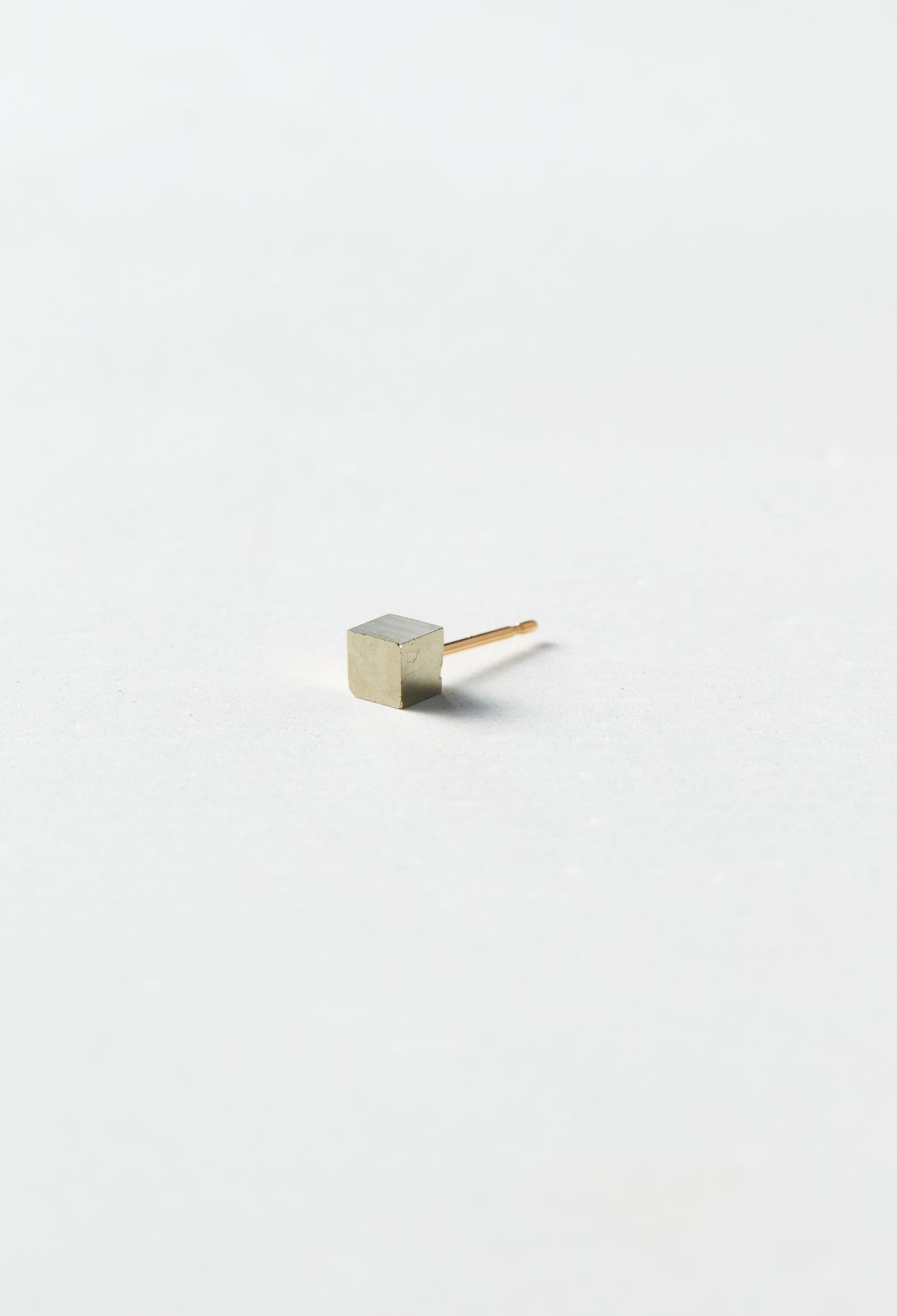 Pyrite Pierced Earring