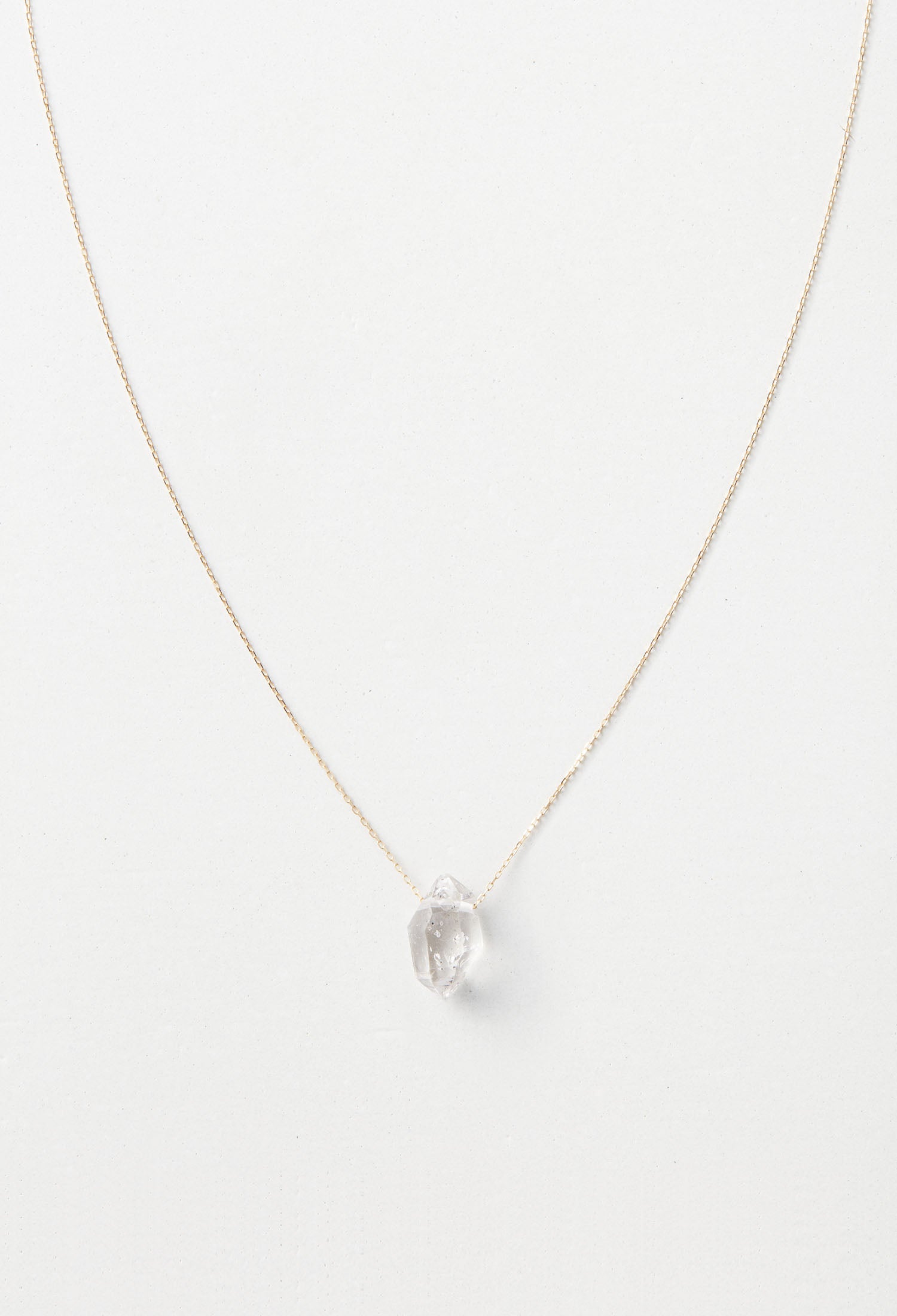 Diamond Quartz Long Necklace / 80cm – bororo