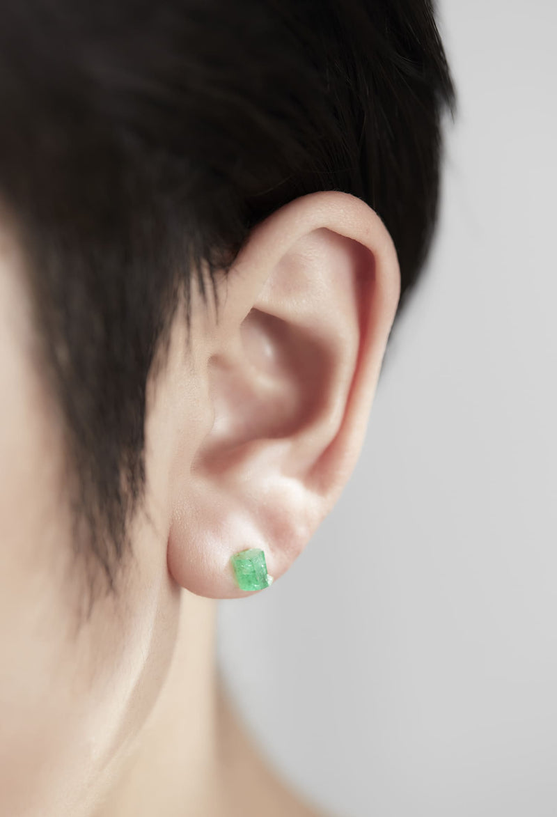 Emerald Pierced Earring