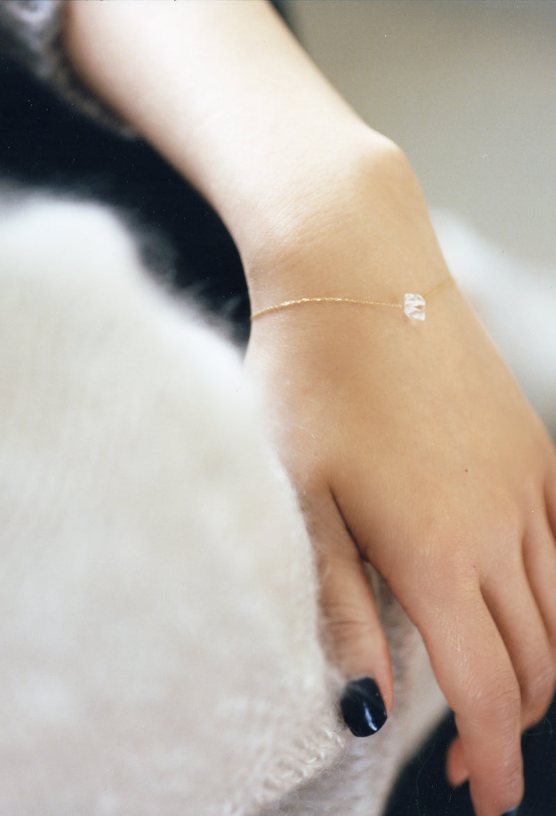 Diamond Quartz Bracelet