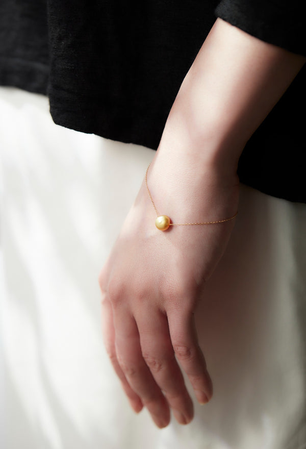 Golden South Sea Keshi Pearl Bracelet
