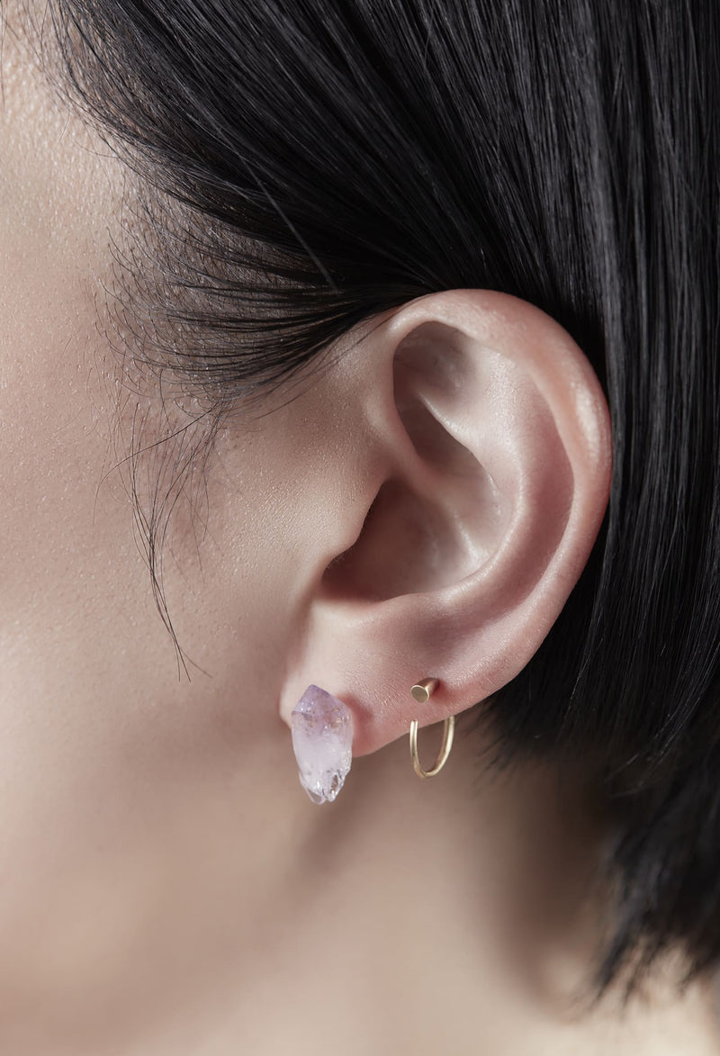 Amethyst Pierced Earring