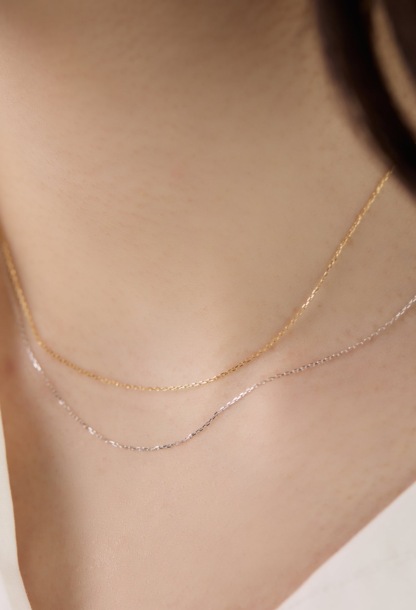 ゴールドオープンフープネックレス 約40cm Tiffany & Co. - ティファニー TIFFANY&Co. オープンハート 幅