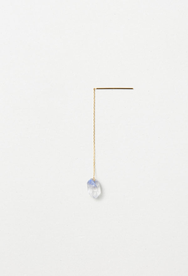 Dumortierite in Quartz Chain Pierce