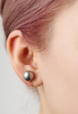 Gray South Sea Keshi Pearl Earrings