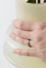 Engagement Ring Pt900 Rough Diamond