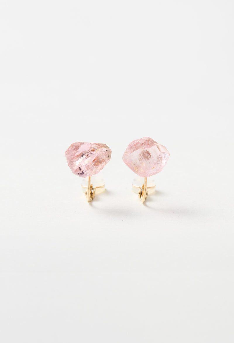 [一点もの] Pink Tourmaline Earrings