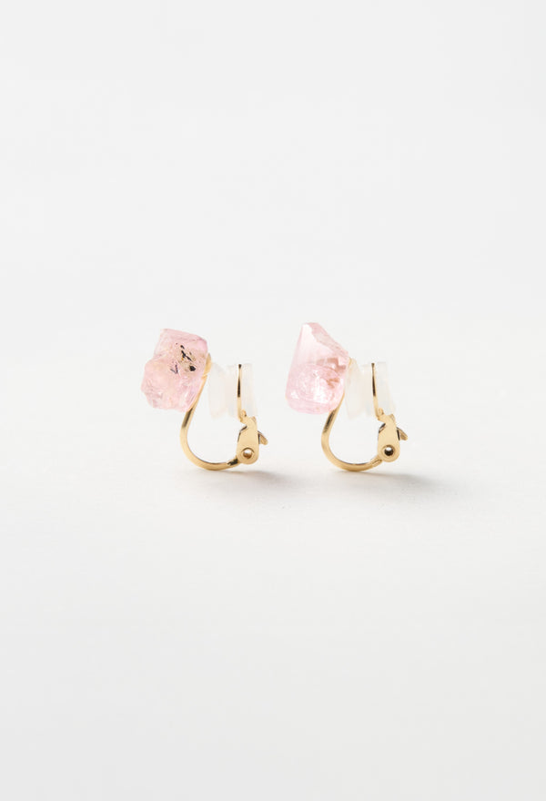 【一点もの】Pink Tourmaline Earrings (Pair)