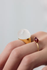 Spinel Crystal Gem Ring