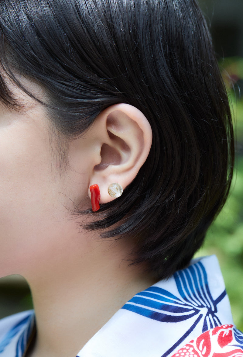 Rutile Quartz gyoku Pierce / 10mm