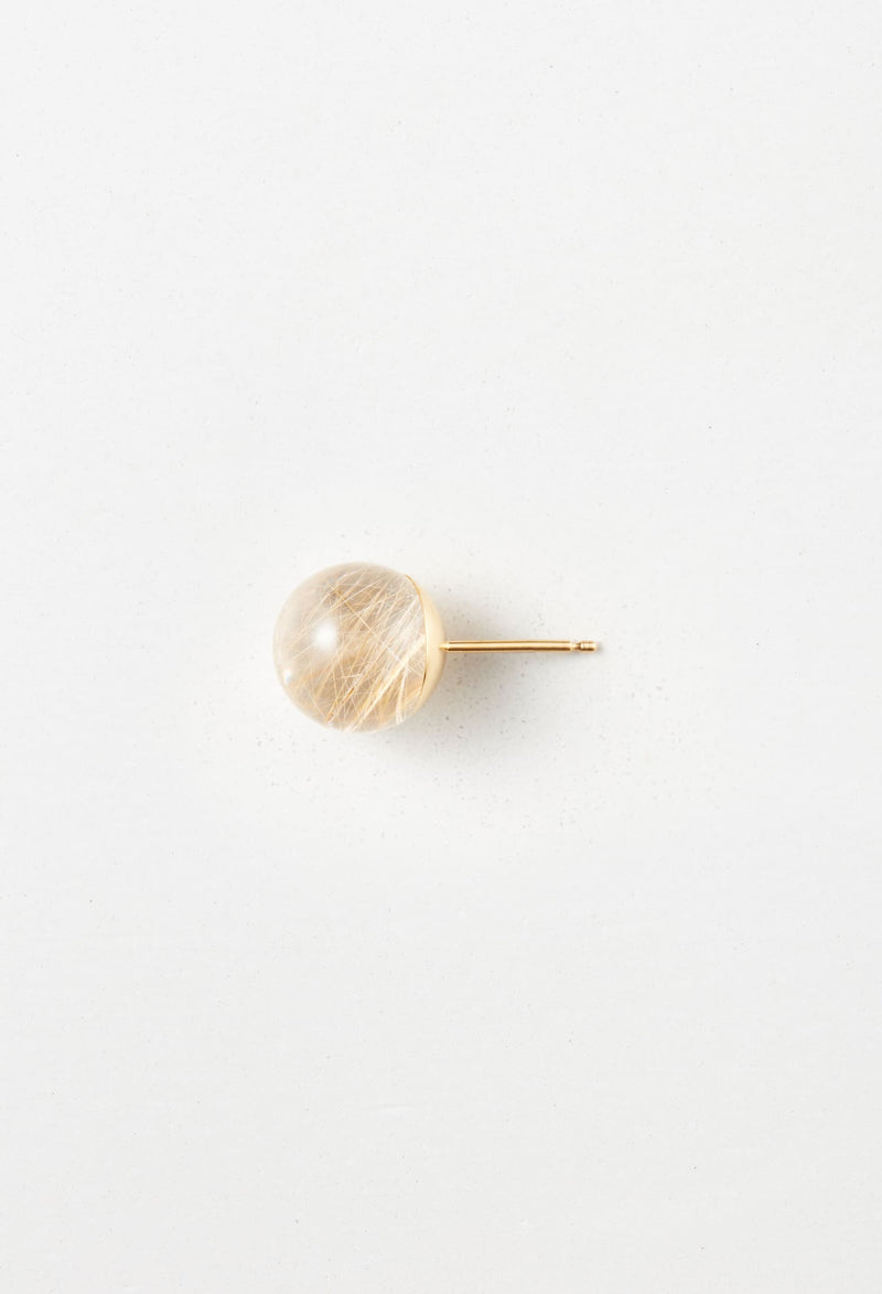 Rutile Quartz gyoku Pierce / 12mm