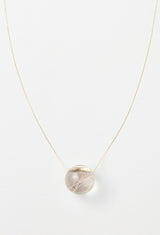 [一点もの] Red Rutile Quartz gyoku Necklace / M