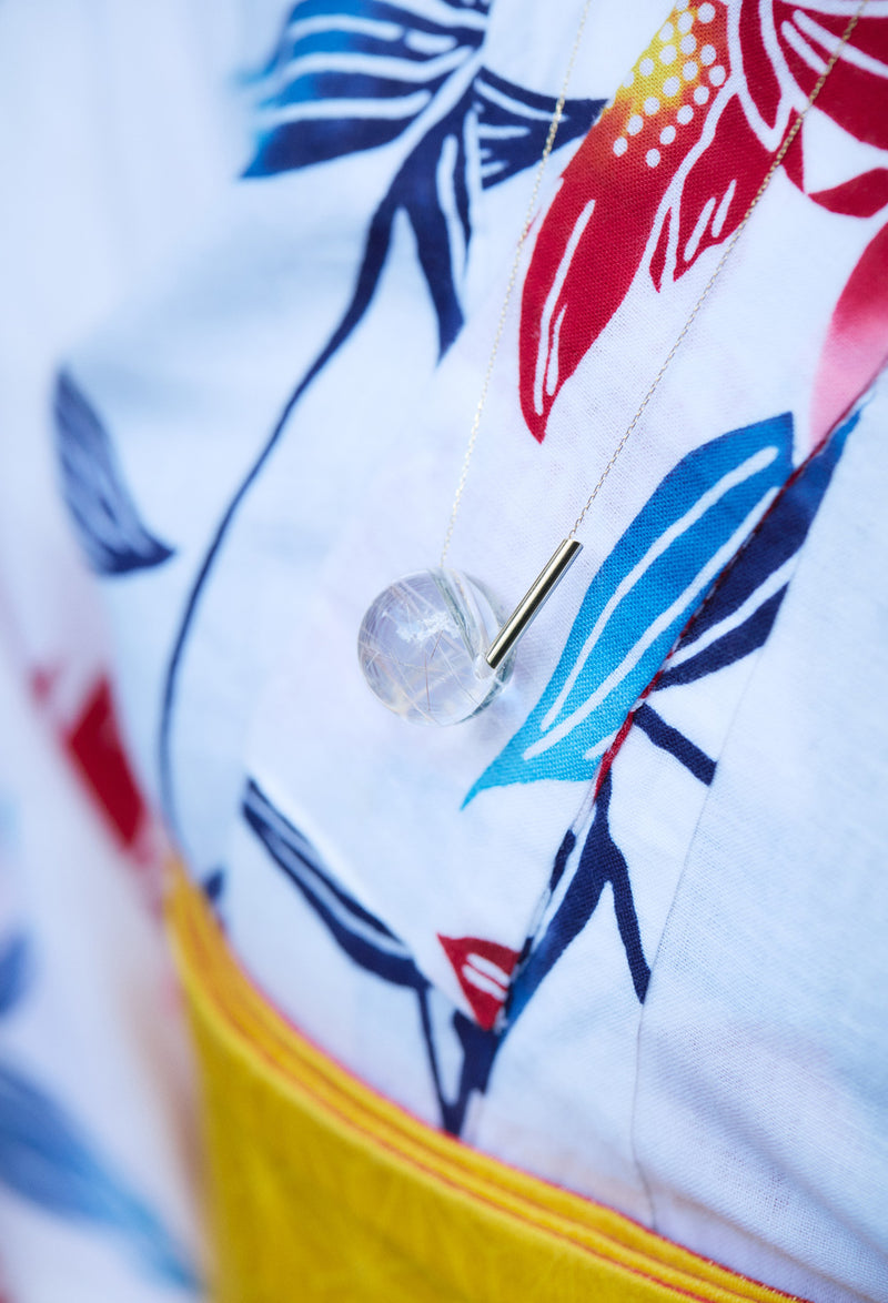 [一点もの] Red Rutile Quartz gyoku Necklace / M