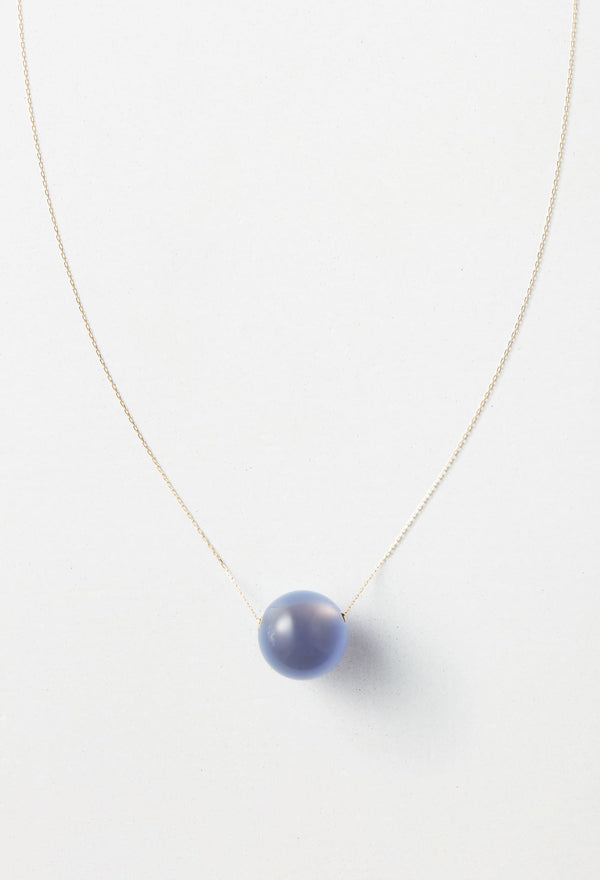 【一点もの】Blue Chalcedony gyoku Necklace SizeS