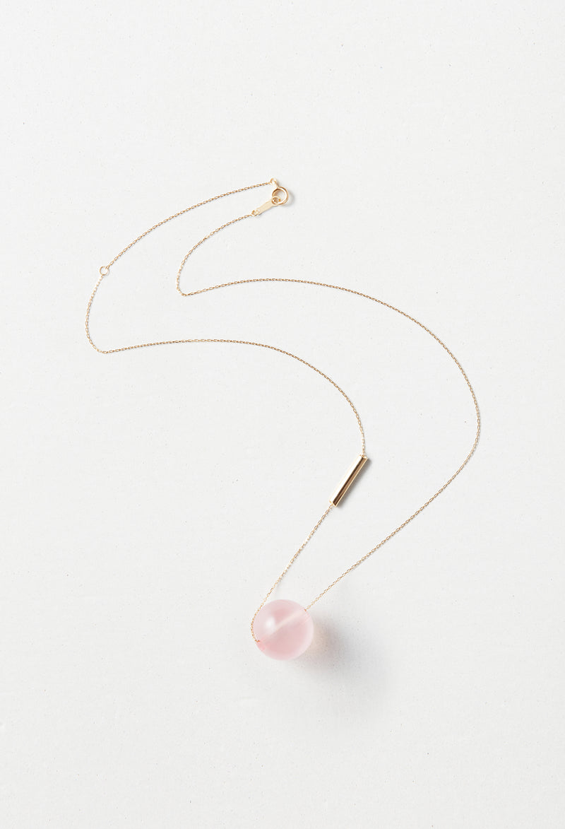 Rose Quartz gyoku Necklace / S / Gloss
