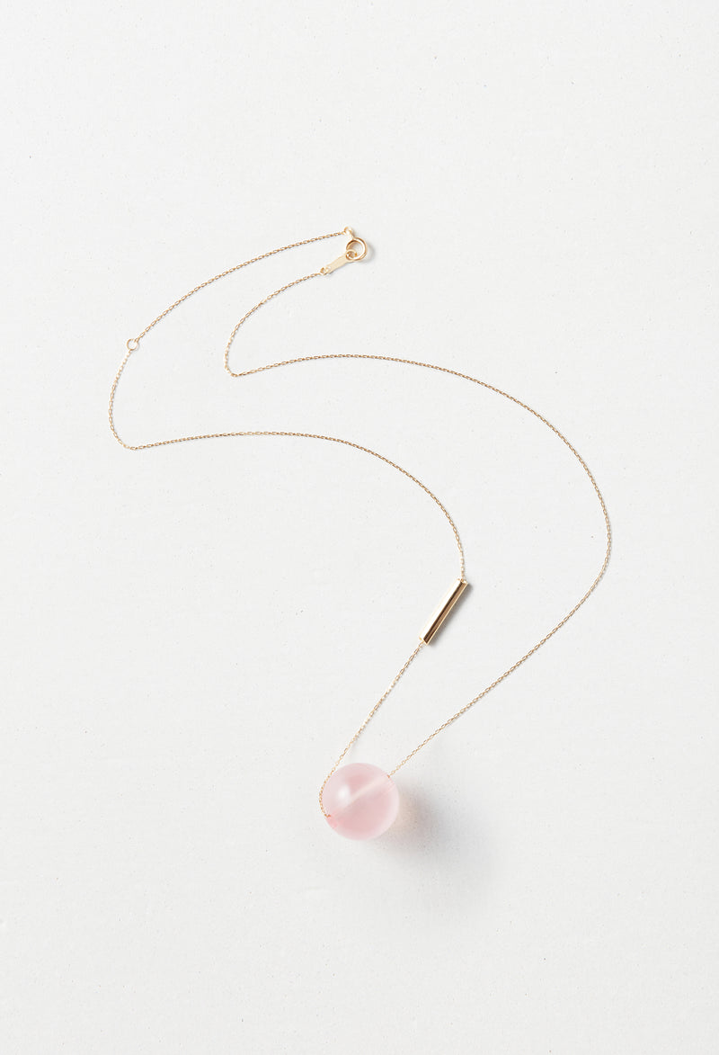 Rose Quartz gyoku Necklace / S