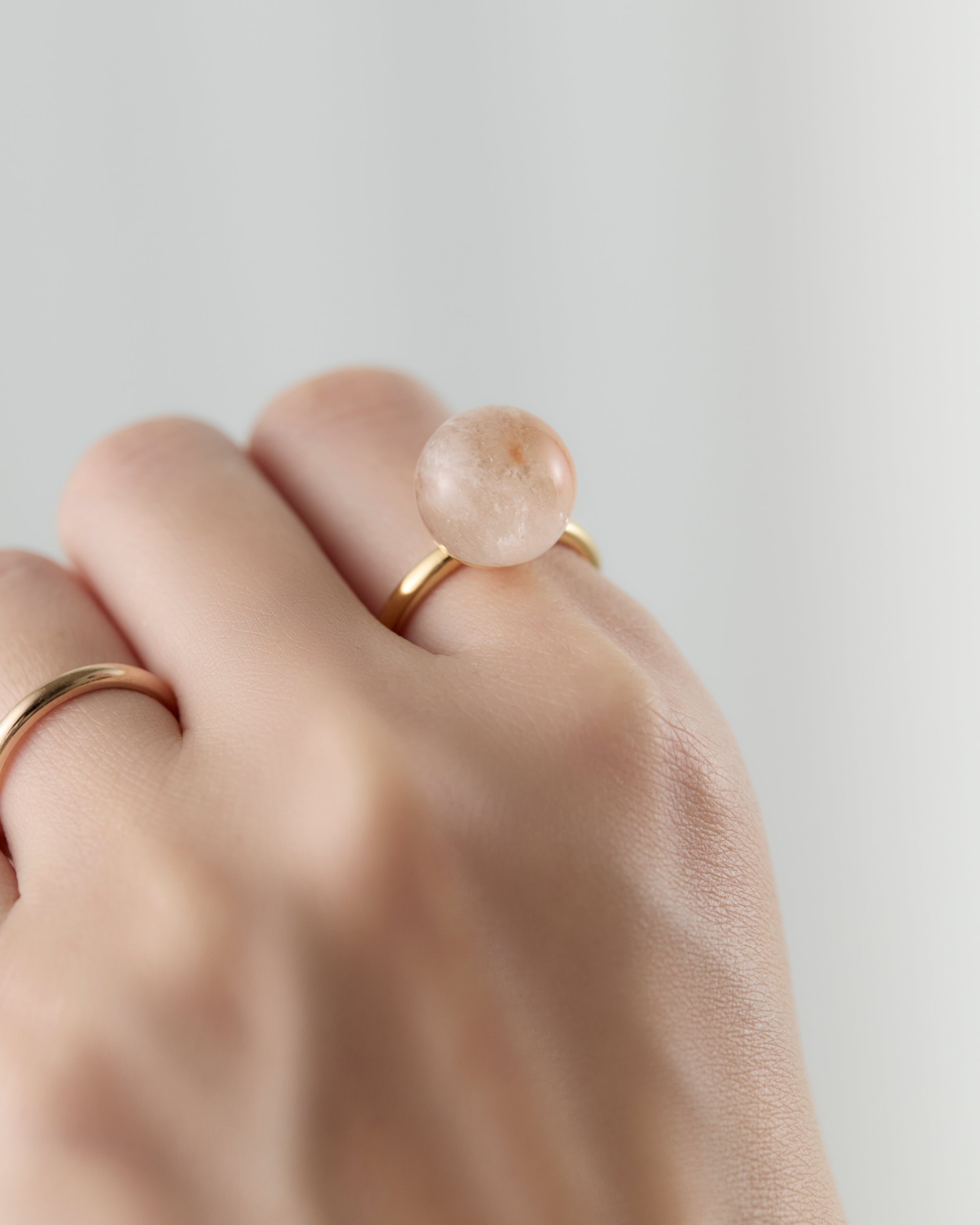 [One-of-a-kind] Rutile Quartz gyoku Ring / M