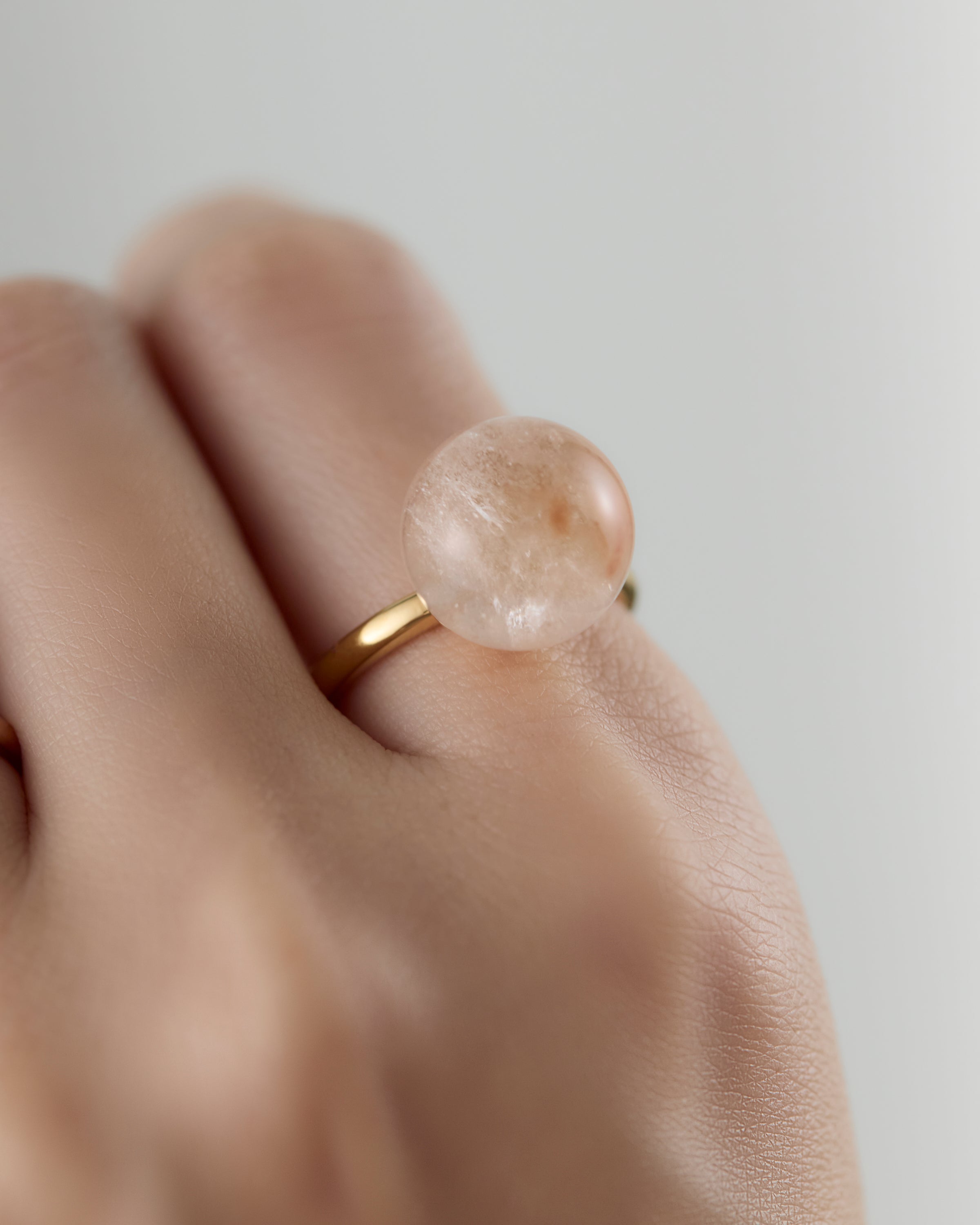 [One-of-a-kind] Rutile Quartz gyoku Ring / M