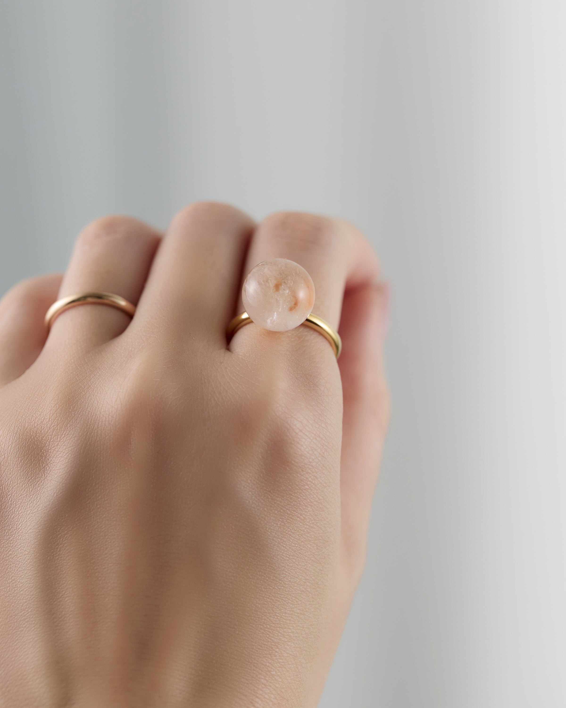 [One-of-a-kind] Rutile Quartz gyoku Ring / M