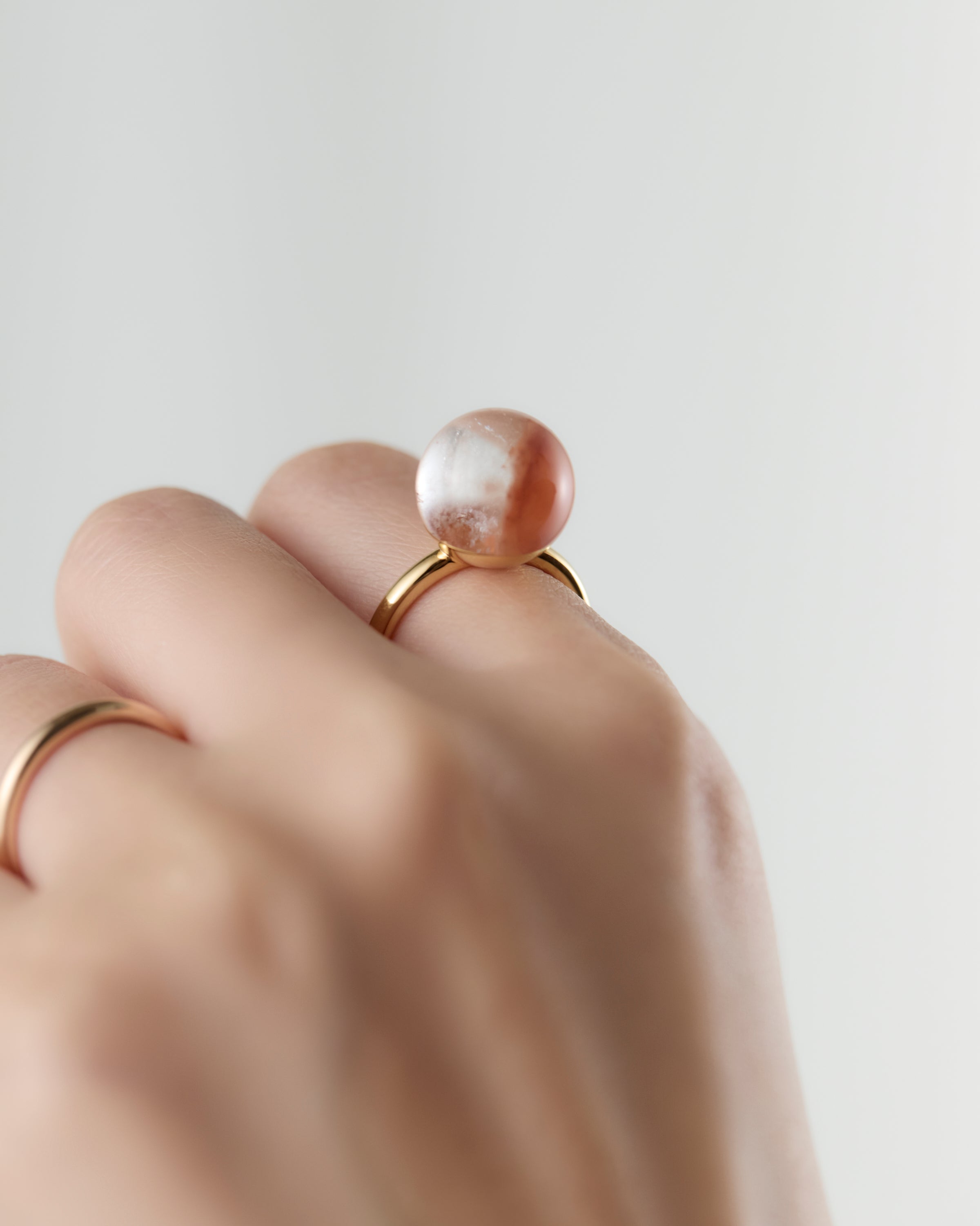 [One-of-a-kind] Rutile Quartz gyoku Ring / M