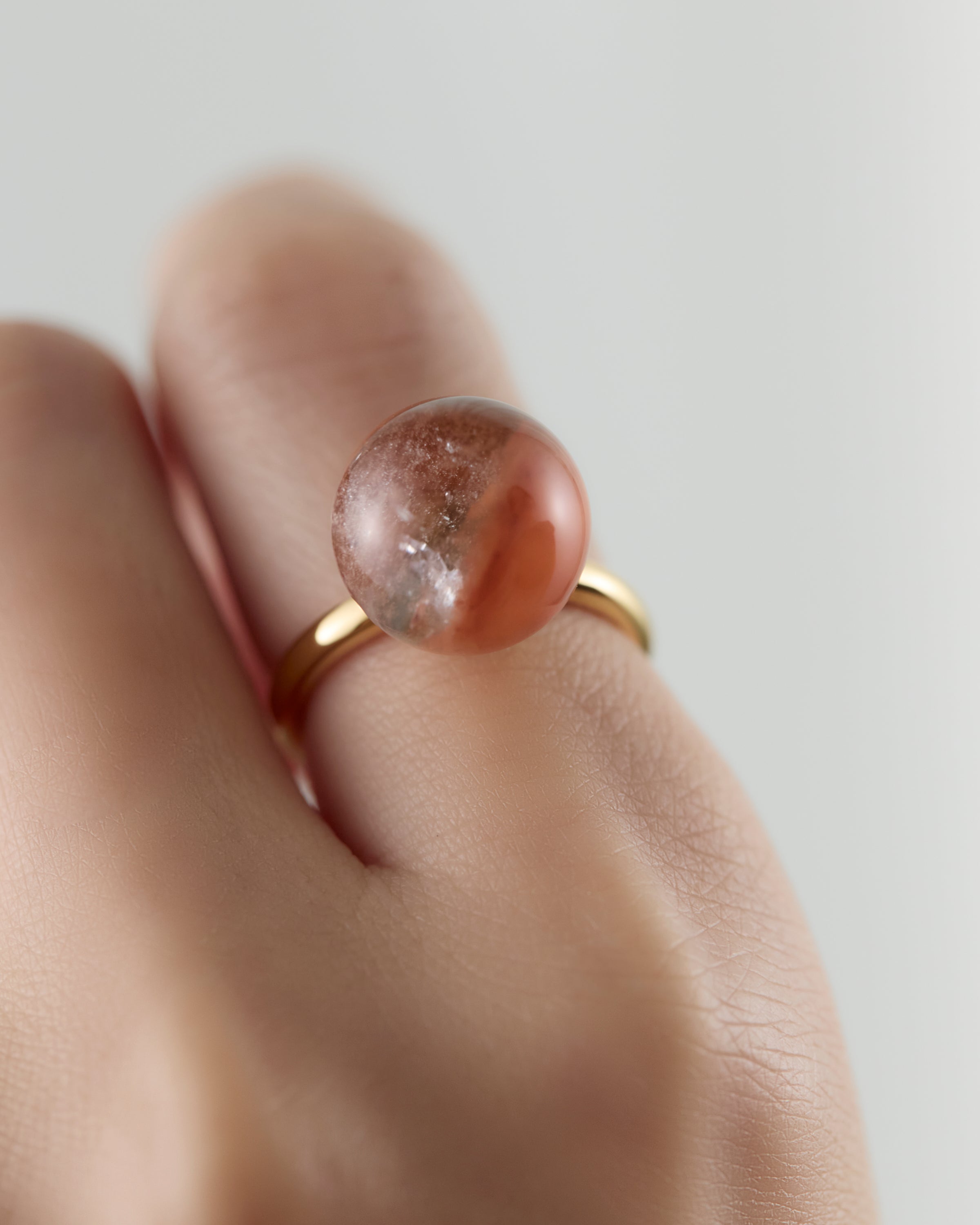 [One-of-a-kind] Rutile Quartz gyoku Ring / M