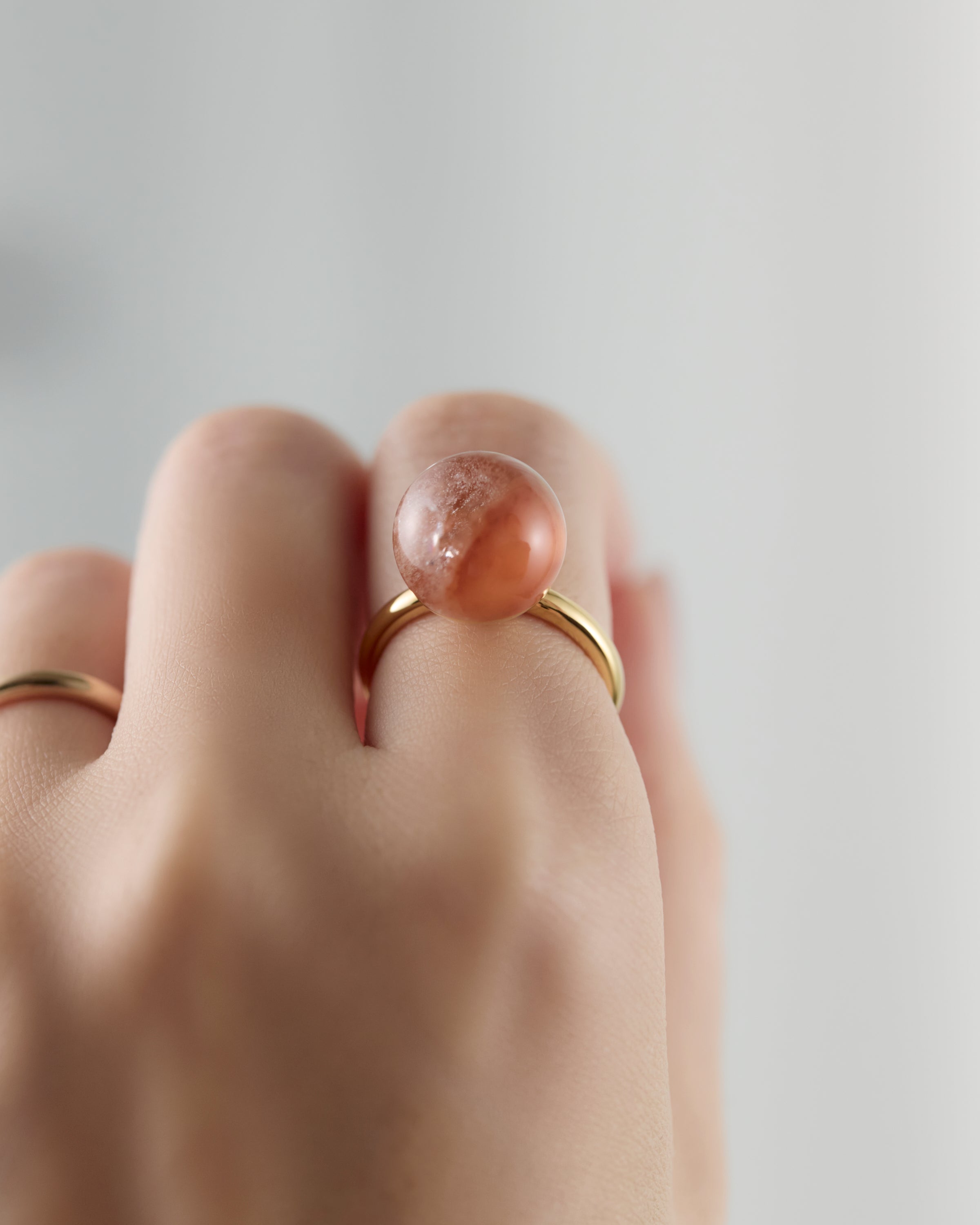 [One-of-a-kind] Rutile Quartz gyoku Ring / M