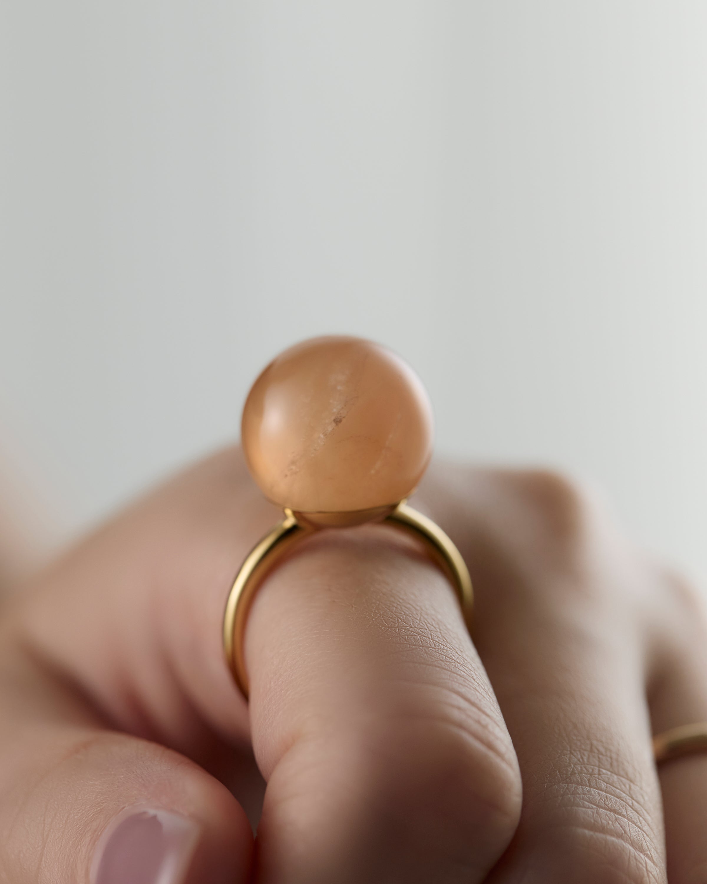 [One-of-a-kind] Rutile Quartz gyoku Ring / M