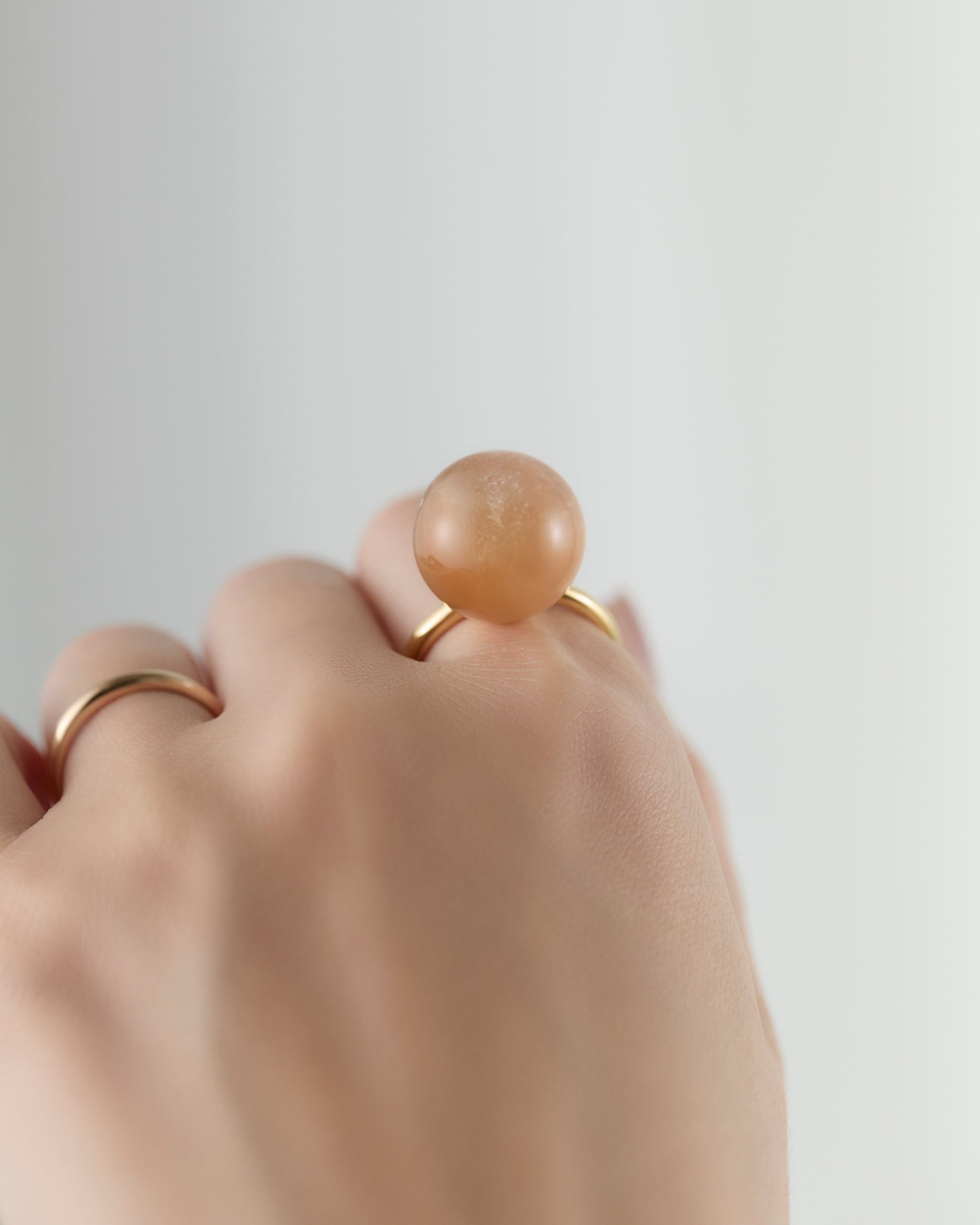 [One-of-a-kind] Rutile Quartz gyoku Ring / M