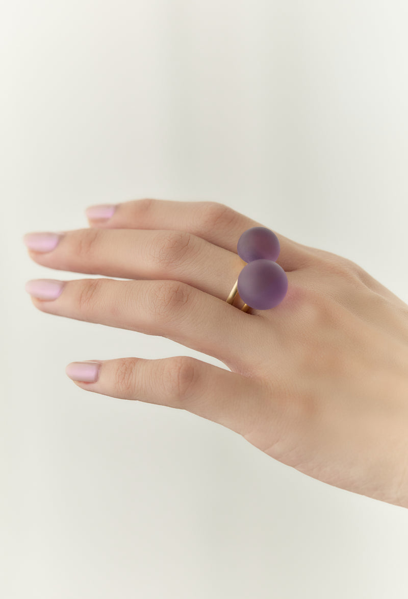 Amethyst gyoku Ring / M