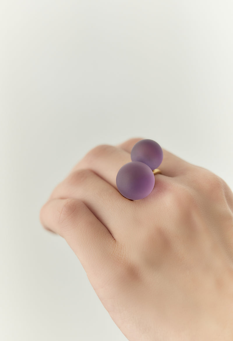 Amethyst gyoku Ring / M