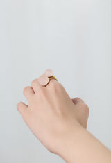 Rose Quartz gyoku Ring / M