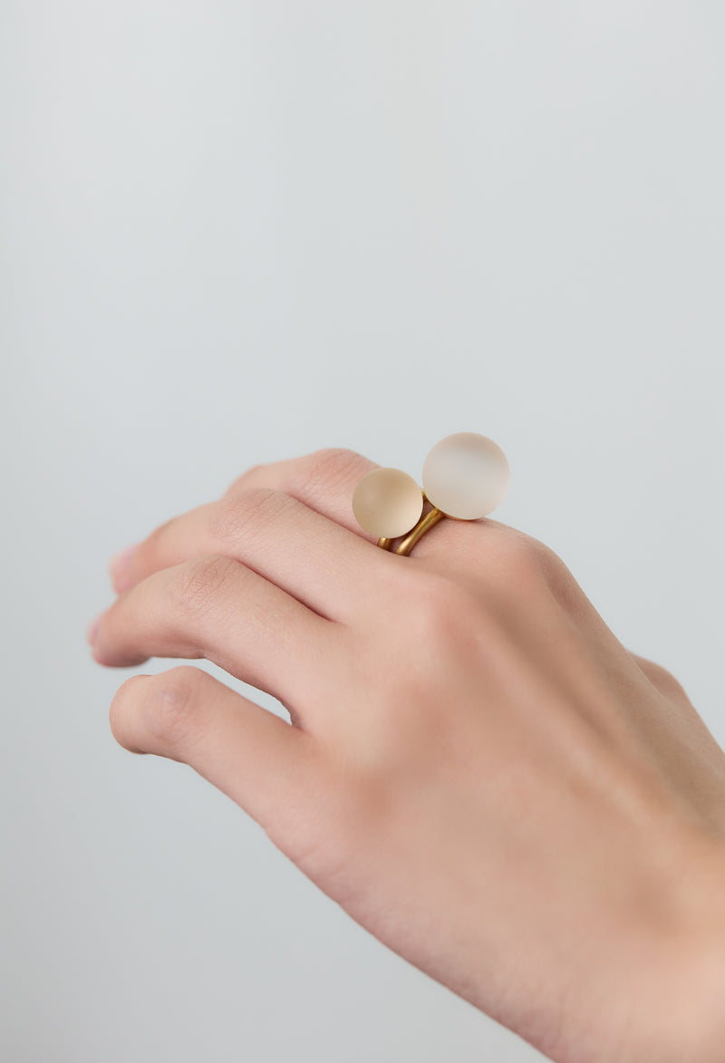 Quartz gyoku Ring / S