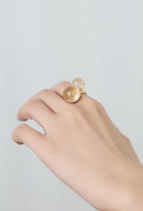 Rutile Quartz gyoku Ring / M