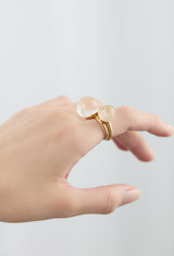 Rutile Quartz gyoku Ring / M