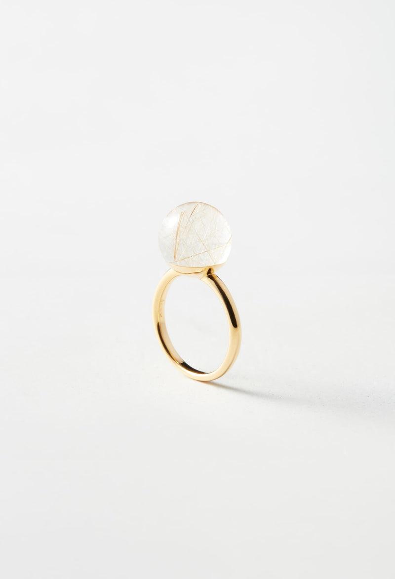 Rutile Quartz gyoku Ring / S