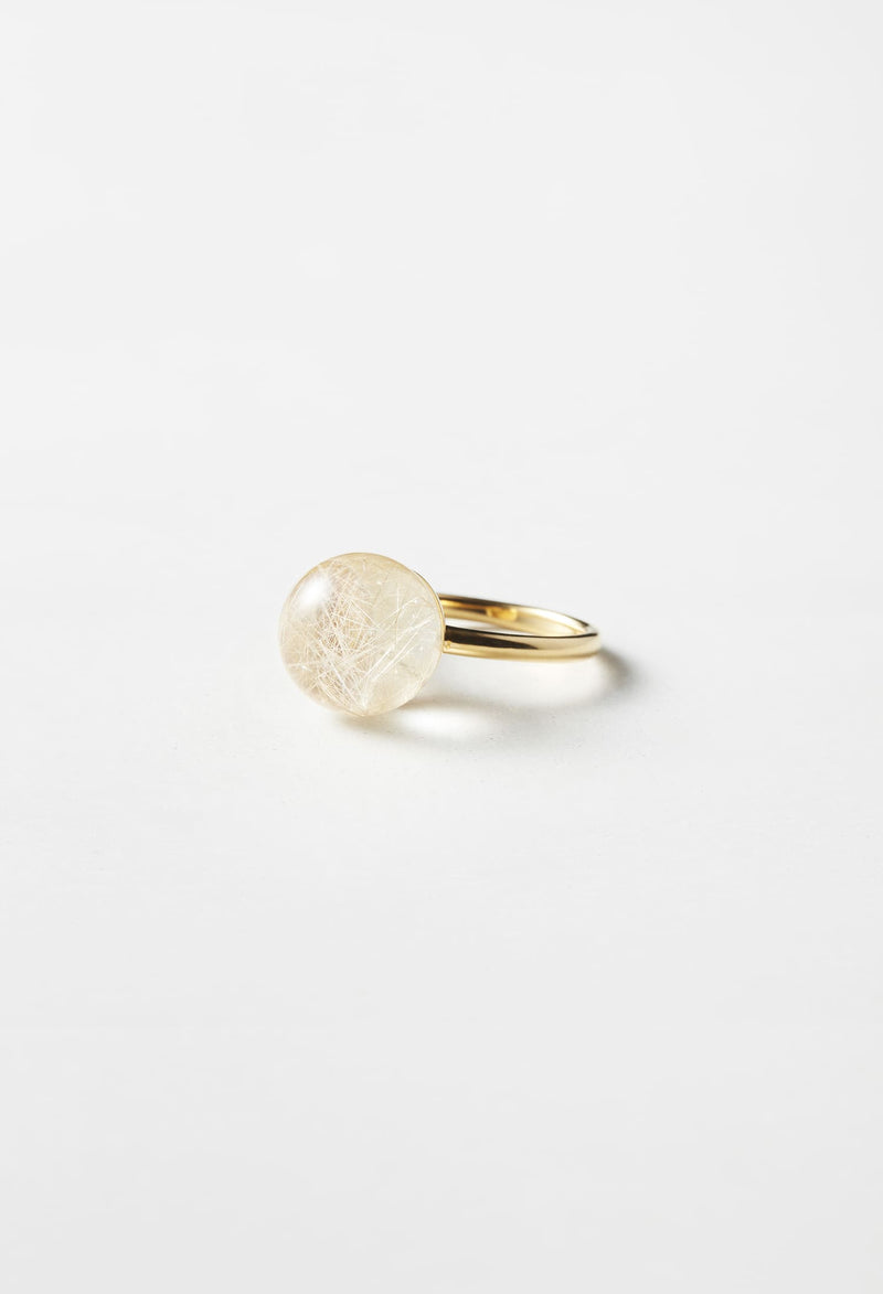 Rutile Quartz gyoku Ring / S