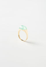 【一点もの】Emerald Mini Rock Ring Crystal