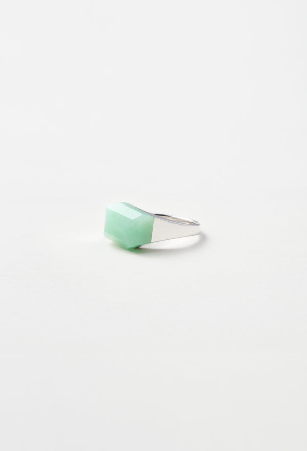 Green Jade Mini Rock Ring Crystal