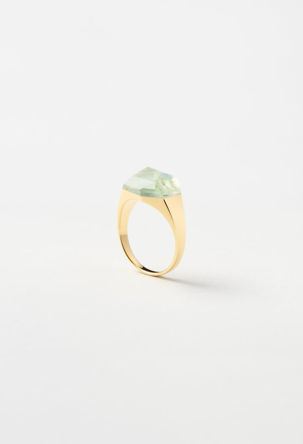 【一点もの】Aquamarine Mini Rock Ring Crystal