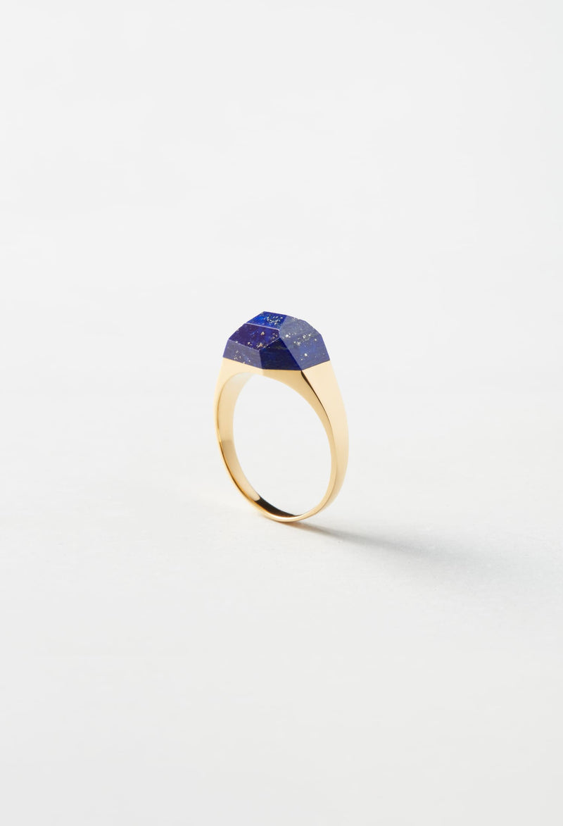 Lapis Lazuli Mini Rock Ring / Crystal