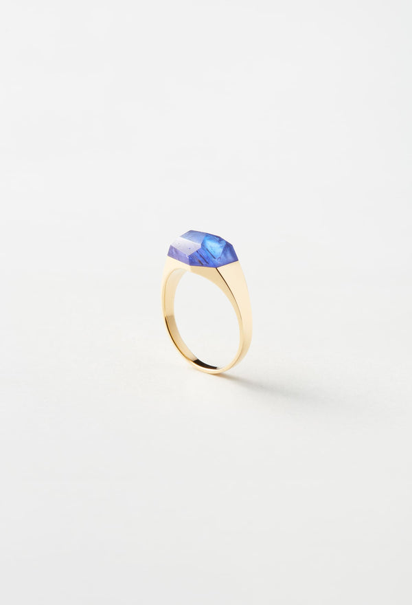 [一点もの] Tanzanite Mini Rock Ring / Crystal
