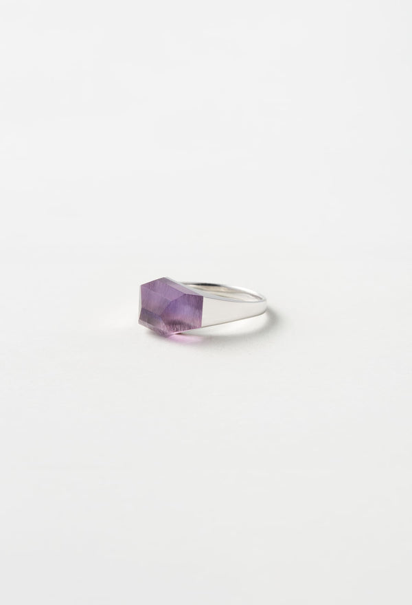 Amethyst Mini Rock Ring Crystal