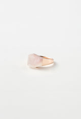 [一点もの] Lithium in Quartz Mini Rock Ring / Crystal / Pink